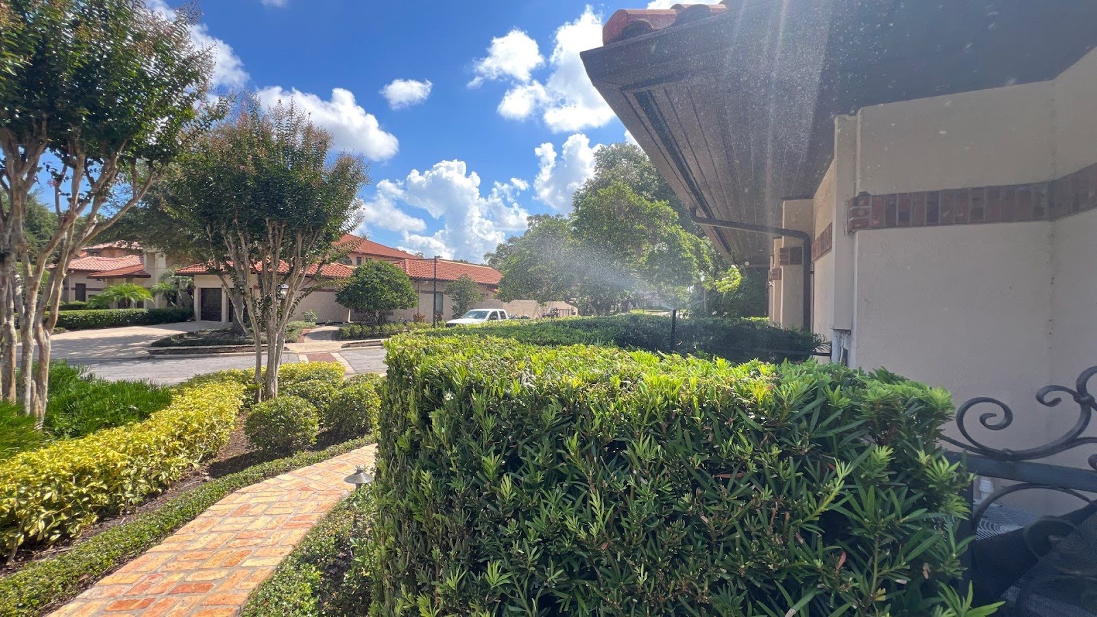A landscaped yard maintained by Firsthand Lawn and Landscape, LLC in Orlando, Florida