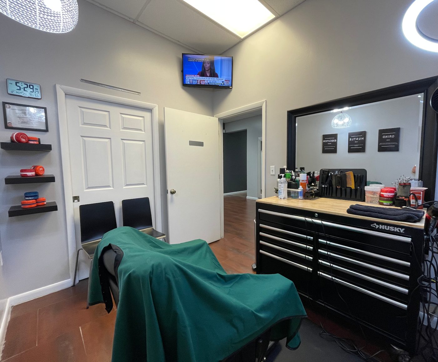 Inside JP Barber Studio inside Nona Platinum Salon