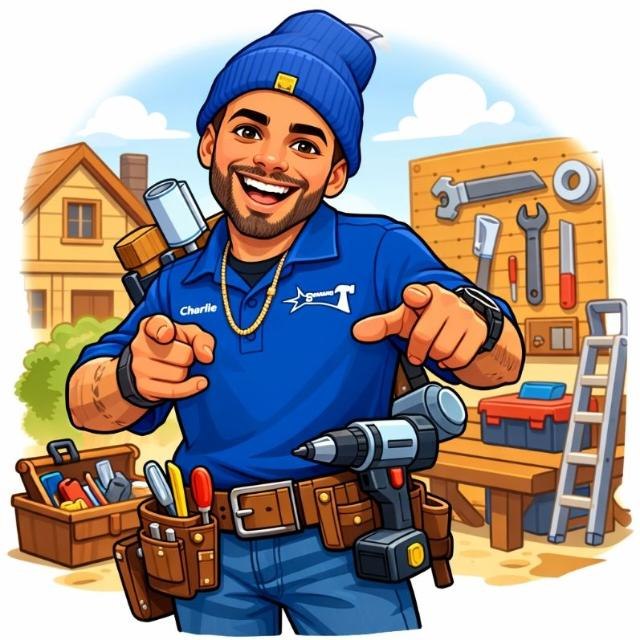 Serrano Handyman mascot — your friendly Kissimmee fix-it pro