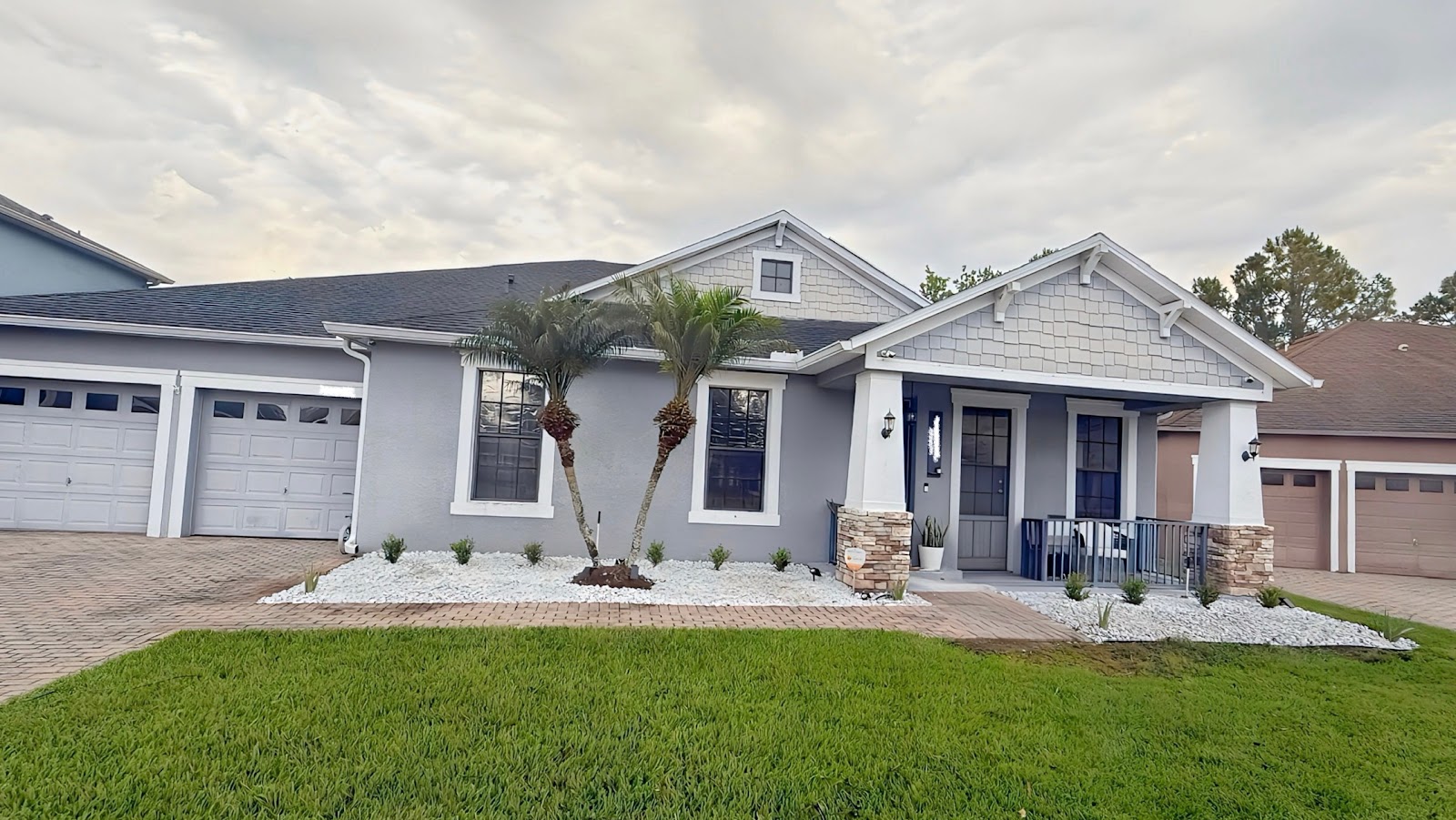 Landscaping work by GreenWorks Landscape Solutions in Orlando, Florida