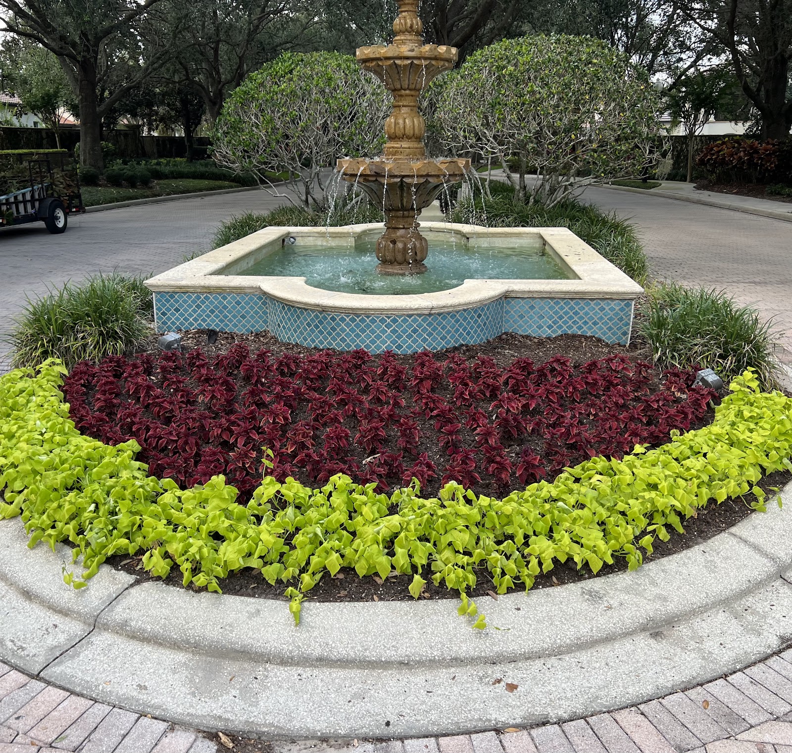 Landscaping work by GreenWorks Landscape Solutions in Orlando, Florida
