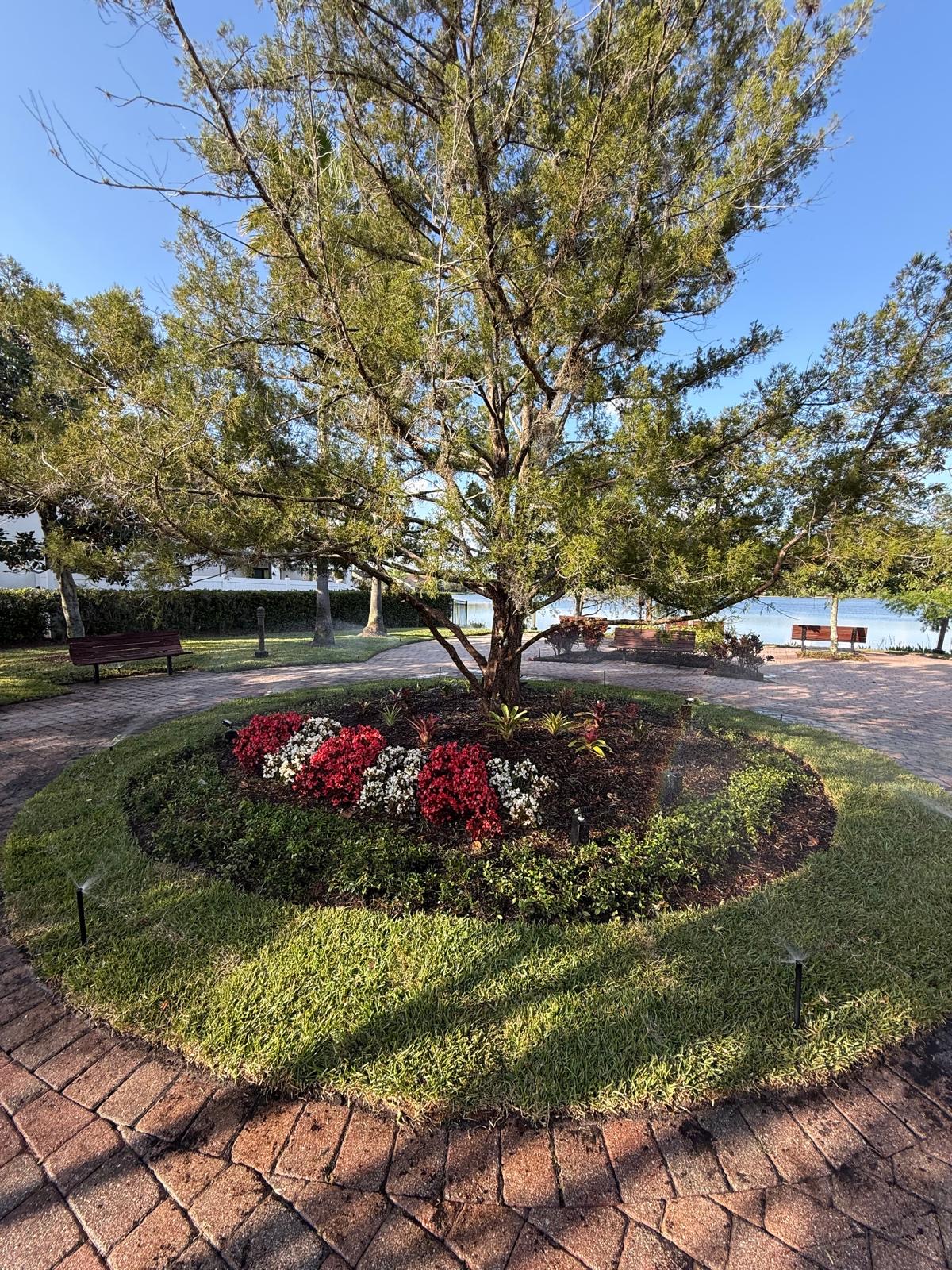 Landscaping work by GreenWorks Landscape Solutions in Orlando, Florida