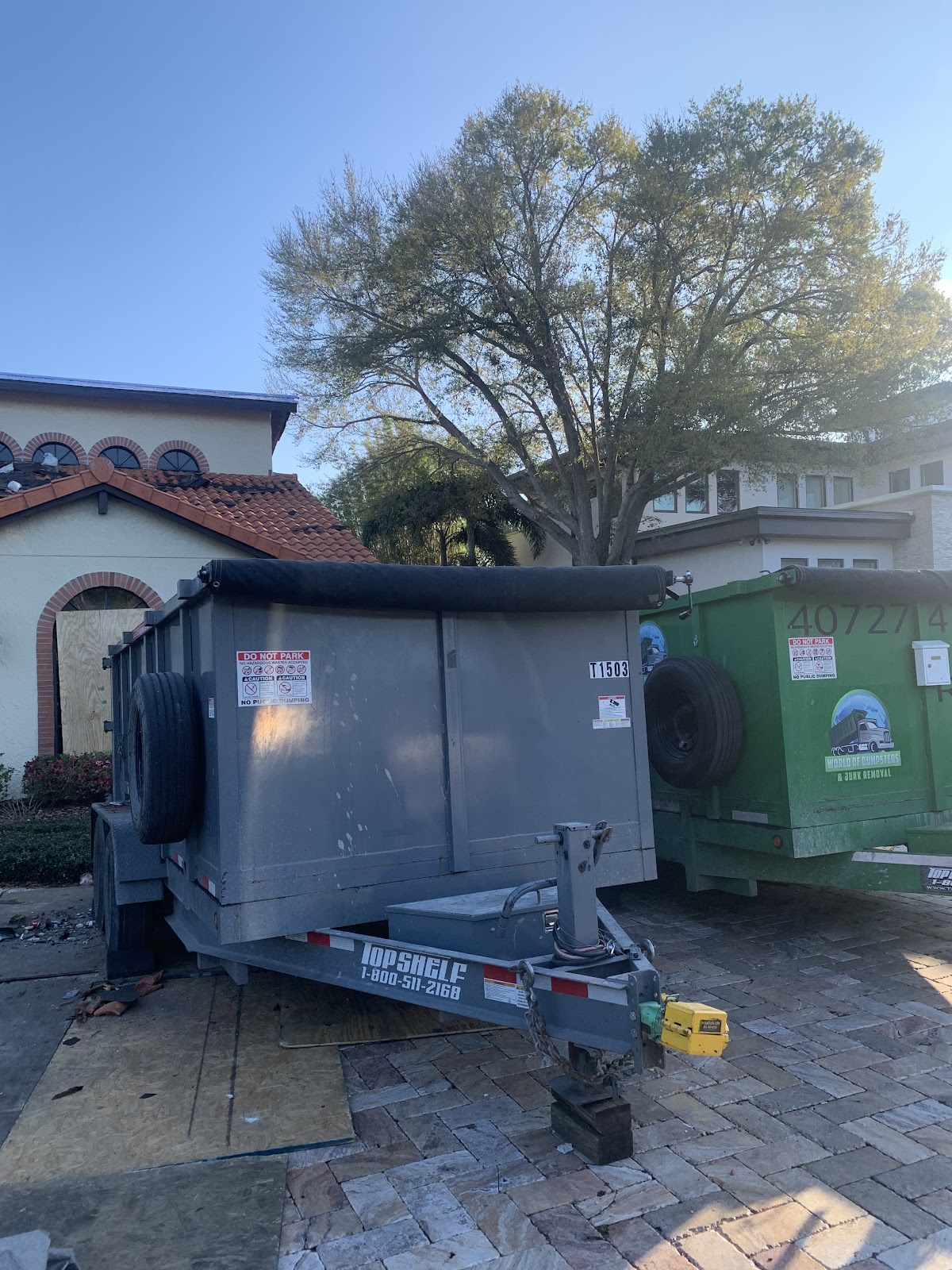 World of Dumpsters and Junk Removal junk removal job in Orlando #4